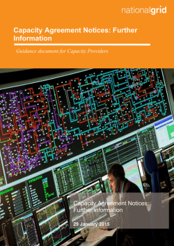 Capacity Agreement Notices