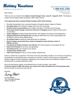 InsIde Passage CruIse