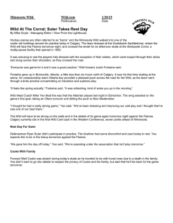 Jan. 29 - Minnesota Wild