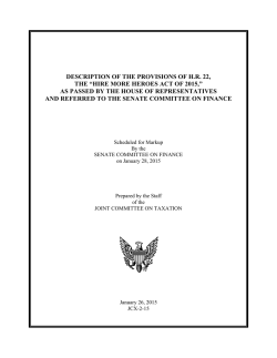 description of the provisions of hr 22, the