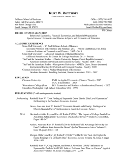 Rotthoff CV - Seton Hall University Pirate Server