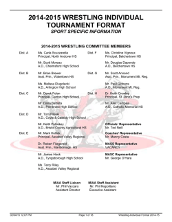 Wrestling - Individual - Massachusetts Interscholastic Athletic