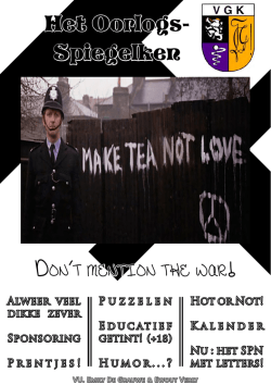 Het Oorlogsspiegelken - Vlaamse Geneeskundige Kring