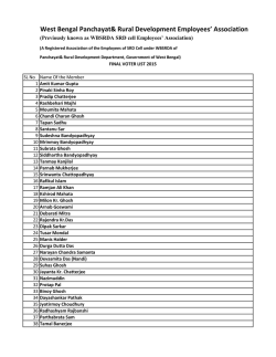 2) Final Voter List Published