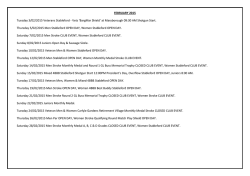 2015 Golf Program - Bargara Golf Club