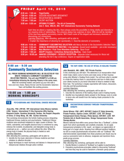 Friday Workshops - American Society of Group Psychotherapy and