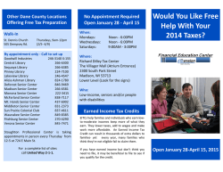 Tax preparation help available in the wider Madison area