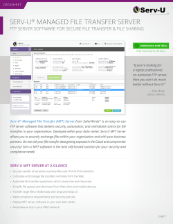 Serv-U MFT Server