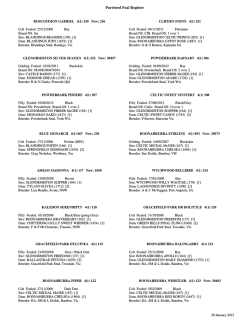Purebred Foal Register - Connemara Pony Breeders