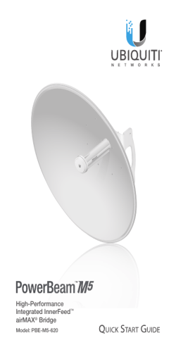 PowerBeam PBE-M5-620 Quick Start Guide
