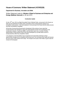 2. Construction Update