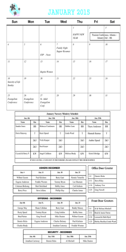 january newsletter - Faith Baptist Church