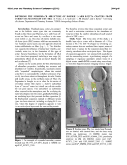 INFERRING THE SUBSURFACE STRUCTURE OF DOUBLE