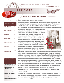 Fairborn Senior Center Newsletter