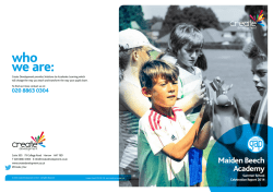 Maiden Beech Academy &ndash; Summer School Report 2014