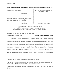 see superior court iop 65.37 cigna corporation, in the