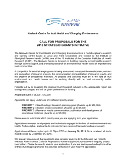 2015 Strategic Grants Initiative