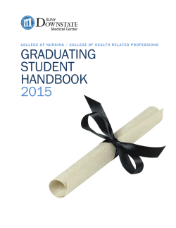 Download the complete Graduating Student Handbook (PDF)