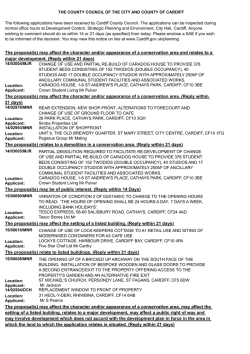 Press notice - 14/03004/MJR, 14/02979/MNR, 14/02993/MNR, 14