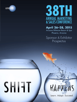 Exhibitor and Sponsor Prospectus