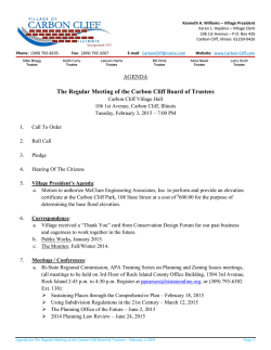 Regular Village Board 7:00 pm