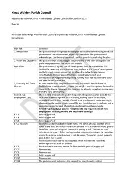 NHDC Local Plan Preferred Options Consultation KWPC response