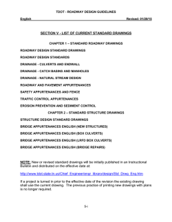 Section 5 Index of Standard Drawings