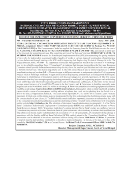 TOR-TPQA WB under NCRMP - II