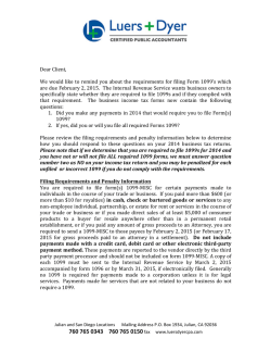 1099 processing services