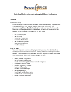 Intuit QuickBooks - Software Simplified