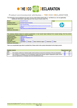 HP 241 G1 Notebook PC_IT ECO Declaration