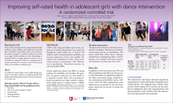 Improving self-rated health in adolescent girls with dance intervention