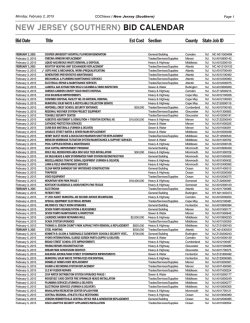 NEW JERSEY (SOUTHERN) BID CALENDAR