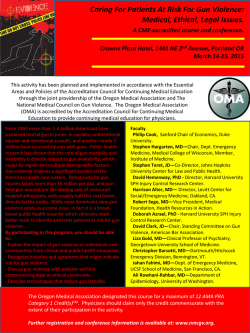 Download conference program. - National Medical Council On Gun