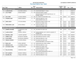 Running Citation Log - Adult