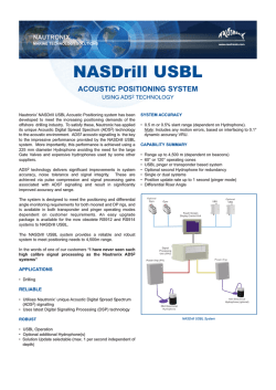 NASDrill USBL Specification Sheet