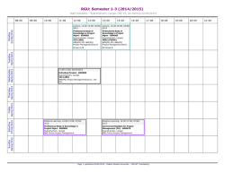 Open PDF Timetable - Robert Gordon University