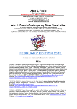 february 2015 edition - The Glass Association