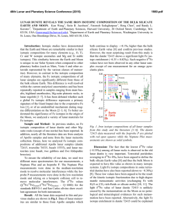 LUNAR DUNITE REVEALS THE SAME IRON ISOTOPIC