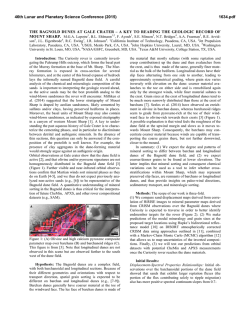 THE BAGNOLD DUNES AT GALE CRATER &ndash; A KEY TO READING