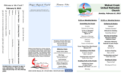 Sermon Notes - Walnut Creek United Methodist Church, Warsaw