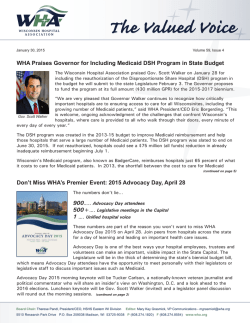The Valued Voice -- pdf - Wisconsin Hospital Association
