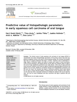 PDF (209 kB) - Oral Oncology