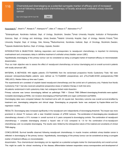 116 Chemoinduced downstaging as a potential surrogate marker of
