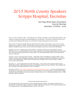 Download a PDF of the North County Meeting Schedule and topics.