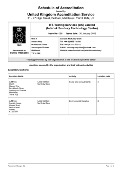 Intertek Sunbury Technology Centre