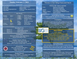 Weekly Bulletin - Glad Tidings Pentecostal Church