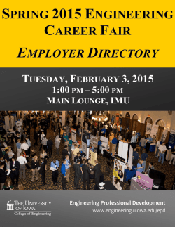 Spring 2015 Company Directory