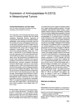 in Mesenchymal Tumors - Europe PubMed Central