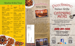 CATERING MENU - piccolissimogrille.com